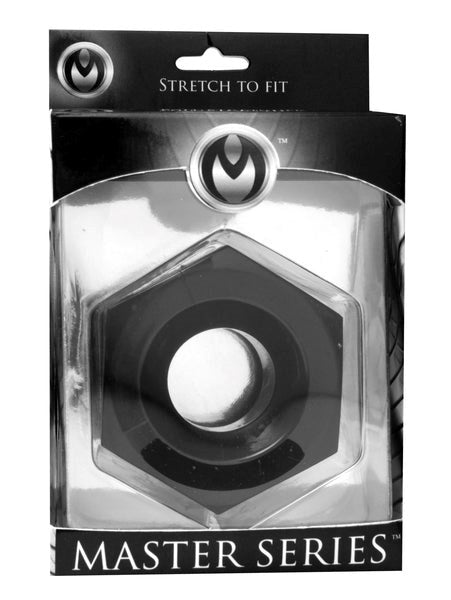 Hex Heavy Duty Mens Cock Ring & Ball Stretcher - - Cock Rings