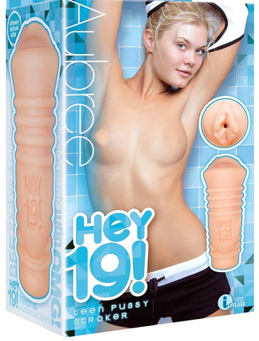 Icon Brands Hey 19! Teen Pussy Stroker Aubree Lifelike TPR Masturbator - Masturbators and Strokers