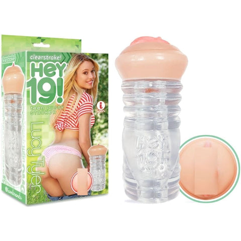 Icon Brands Hey 19! Teen Pussy Stroker Lucy Tyler Crystal Clear TPR - Realistic Butts And Vaginas