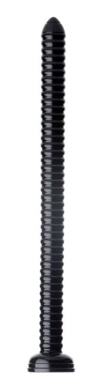 Hosed 19 Inch Ribbed Anal Snake Slide In Perfection - - Anal Cleansing