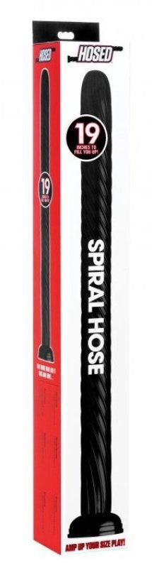 Hosed 19 Inch Spiral Anal Snake Top Cock Fittings - - Anal Cleansing