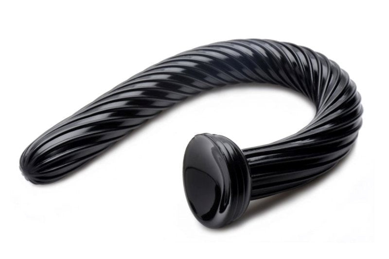 Hosed 19 Inch Spiral Anal Snake Top Cock Fittings - - Anal Cleansing