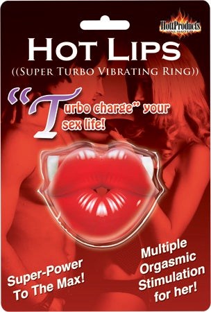 Hott Products Hot Lips Vibrating Cock Ring with Clitoral Stimulation - Vibrating Cock Rings