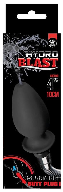 Hydro Blast 4 Inch Silicone Anal Cleansing Douche Black - - Anal Cleansing