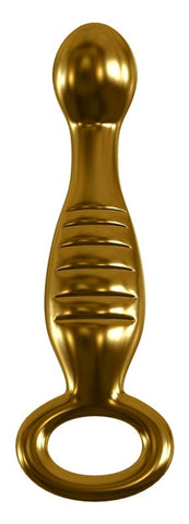 Pipedream Icicles Gold Edition G04 Glass Dildo - Anal Dildos
