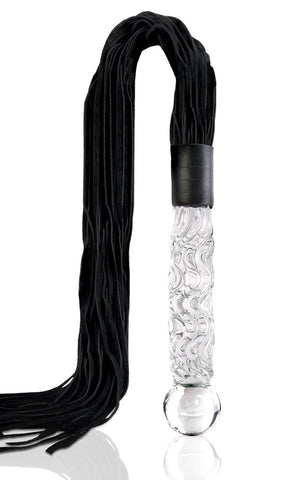 Pipedream Icicles No 38 Hand Blown Glass Whip - Anal Dildos