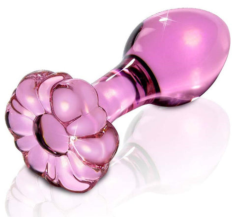 Pipedream Icicles No 48 Glass Butt Plug with Temperature Play - Prostate Toys