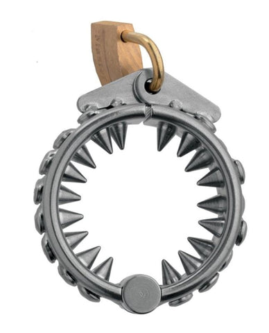 Impaler Locking CBT Ring with Spikes Intense Stimulation with Key - Cock Rings