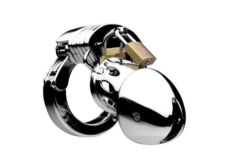 XR Brands Incarcerator Adjustable Locking Chastity Cage with Key - Male Chastity