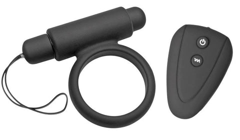 XR Brands Incite 10 Mode Remote Control Cock Ring with Wireless Remote - Cock Rings
