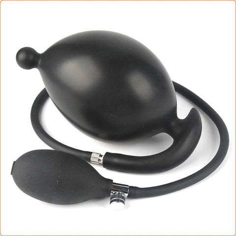 BDStyle Inflatable Dildo Prostate Butt Plug Manual Pump Control - Butt Plugs