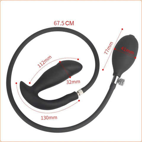 BDStyle Inflatable Dildo Pump Penis Anal Butt Plug Customizable Size - Butt Plugs