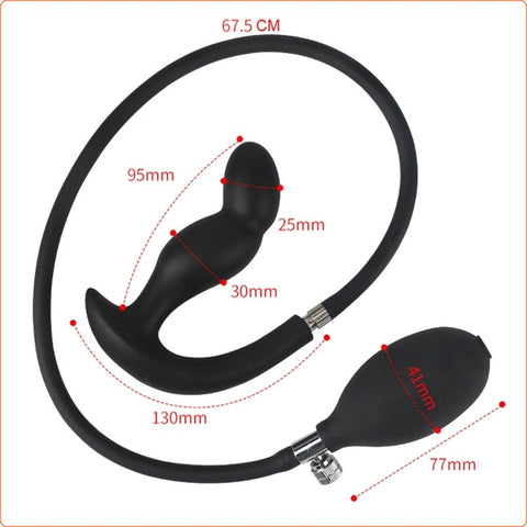 Inflatable Dildo Silicone Anal Extender Dilatador - Butt Plugs