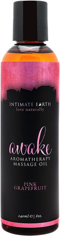 Intimate Earth Aromatherapy Massage Oil 240ml Organic Vegan Sensual Formula - Water Based Lubes