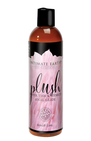 Intimate Earth Plush Super Thick Hybrid Anal Glide Non Drip Formula - Water Based Lubes