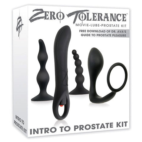 Evolved Zero Tolerance Intro to Prostate Massager Kit Four Piece Set - Prostate Toys