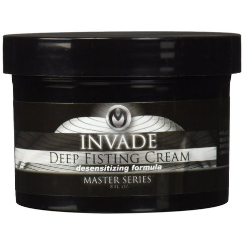 XR Brands Invade Deep Fisting Cream 8Oz Premium Long Lasting Formula - Silicone Based Lubes