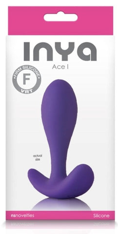 NS Novelties Inya Ace I Purple Ergonomic Butt Plug - Butt Plugs