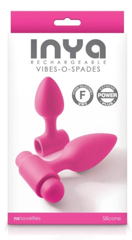 NS Novelties Inya Vibes O Spades Anal Pleasure Set with Dual Size Plugs - Butt Plugs