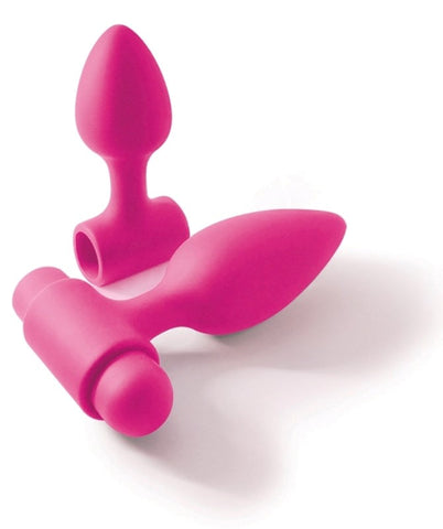 NS Novelties Inya Vibes O Spades Anal Pleasure Set with Dual Size Plugs - Butt Plugs