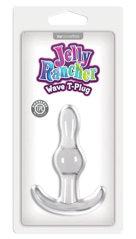 NS Novelties Jelly Rancher T Plug Wave Bulbous Design Butt Plug - Butt Plugs