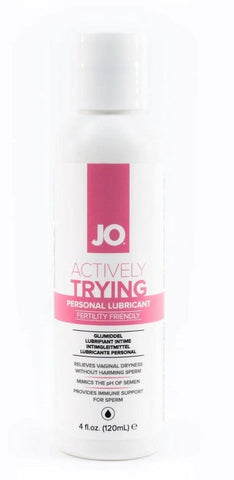 System Jo Actively Trying Lubricant 4 Oz 120 Ml Fertility Support Formula - Water Based Lubes