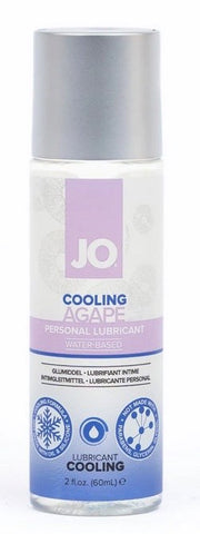 System Jo Agape Lubricant Cooling 2 Oz / 60 Ml Water Based Formula - Water Based Lubes