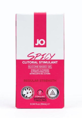 System Jo JO Spicy Clitoral Gel Warming 0.34 Oz / 10 ml Stimulating Gel - Silicone Based Lubes