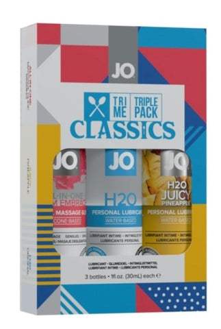 System Jo JO Tri Me Triple Pack Classics Lubricant Sample Set - Water Based Lubes
