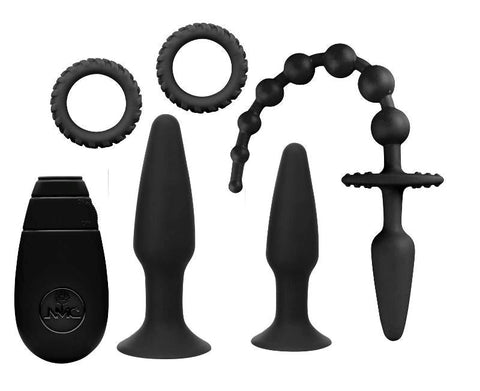 NANMA Corporation Jovial 5 Piece Anal Kit With Vibrating Butt Plug - Butt Plugs