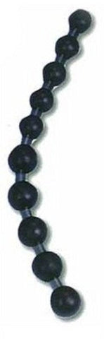 NANMA Corporation Jumbo Jelly Thai Beads Black Large Size Anal Stimulation - Butt Plugs