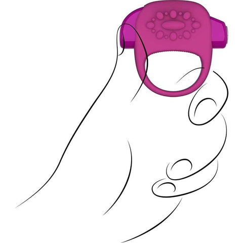 Key by Jopen Halo Vibrating Cock Ring Premium Silicone Design - Cock Rings