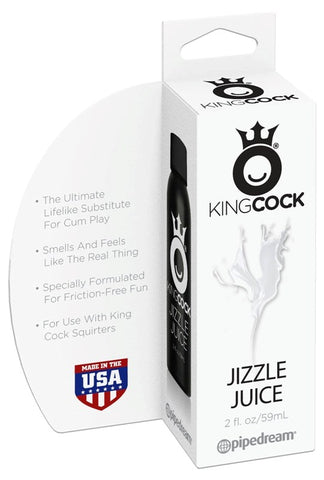 King Cock Jizzle Juice Adult Lubricant 59 ml Realistic Cum Substitute - Water Based Lubes