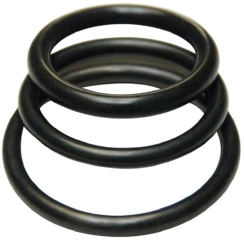 The Stockroom Kinklab Rubber Cock Rings Set Three Size Options - Cock Rings