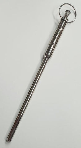 Hells Couture Kinksta Vibrating Urethral Grooving Sound 202mm Steel - Penis Plugs