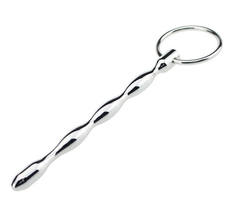 BDStyle Landing Zone Penis Plug Solid with Ridged Steel Design - Penis Plugs