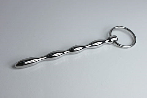 BDStyle Landing Zone Penis Plug Solid with Ridged Steel Design - Penis Plugs