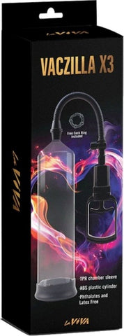 LaViva Vaczilla X3 Penis Pump with Quick Release Valve - Pumps, Extenders and Sleeves
