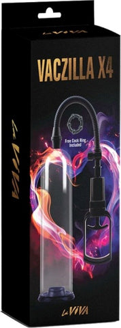 La Viva Vaczilla X4 Penis Pump with Transparent Cylinder Design - Pumps, Extenders and Sleeves