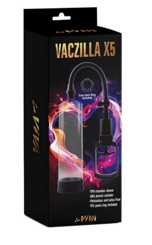 La Viva Vaczilla X5 Penis Pump USB Rechargeable with Quick Release - Pumps, Extenders and Sleeves