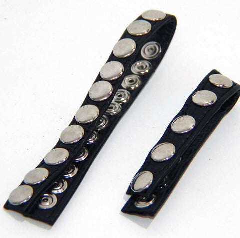 BDStyle Leather Cock Rings With 5 Snap Locks - Cock Rings