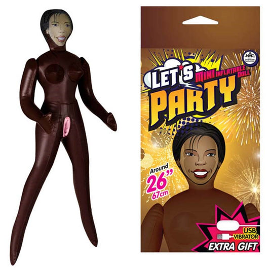 Let's Party Mini Vibrating Inflatable Love Doll Abby - - Love Dolls