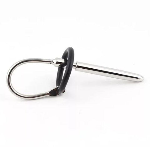 BDStyle Loading Zone Penis Plug with Interchangeable Glans Rings - Penis Plugs