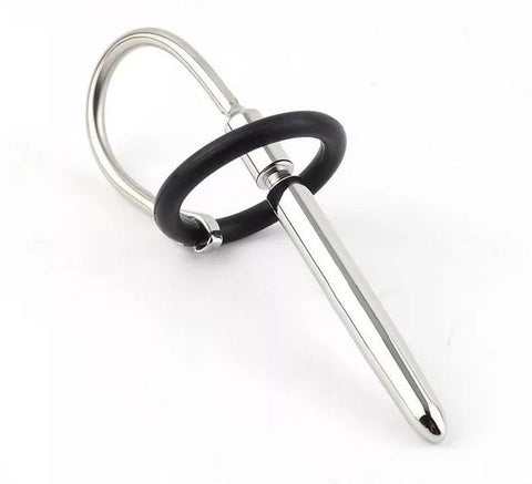 BDStyle Loading Zone Penis Plug with Interchangeable Glans Rings - Penis Plugs