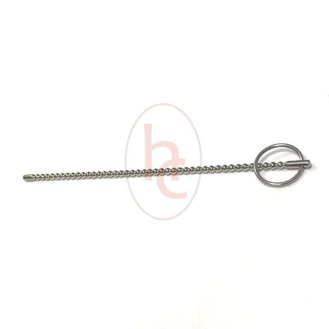 BDStyle Long Shanks Beaded Urethral Sound 190mm Stainless Steel - Penis Plugs