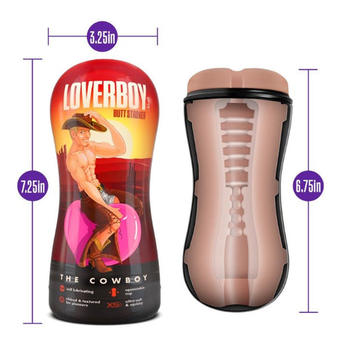 Blush Novelties Loverboy The Cowboy Self Lubricating Masturbator - Masturbators and Strokers