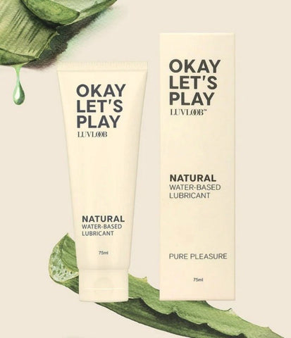 Luvloob Water Based Lubricant 75ml Organic Plant Based Formula - Water Based Lubes