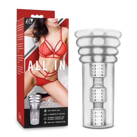 Blush Novelties M for Men All In Multi Chamber Masturbator - Masturbators and Strokers