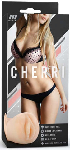Blush Novelties M for Men Cherri Ribbed Vagina Masturbator - Masturbators and Strokers