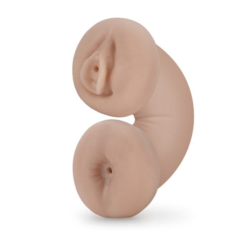 M For Men Double Trouble Stroker Self Lubricating Glow in the Dark Masturbator - Masturbators and Strokers